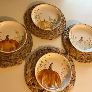 Autumn Pumpkin Plates